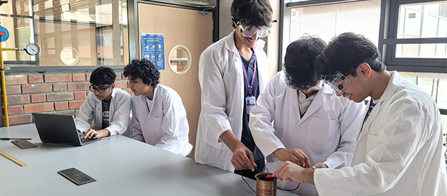 Six students from Heritage International Xperiential School in India